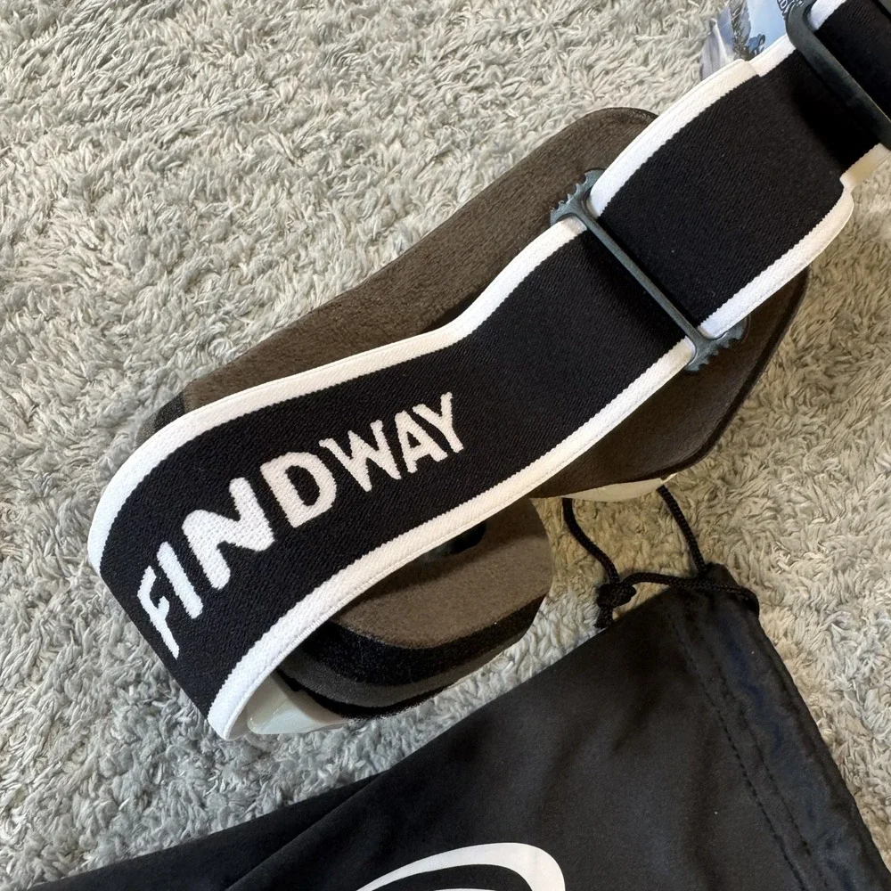 Findway OTG Snow Goggles One Size White Silver Mirror Anti-Fog Lens